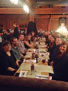 The Tellwell team year-end dinner with some local craft beer to get the evening started.